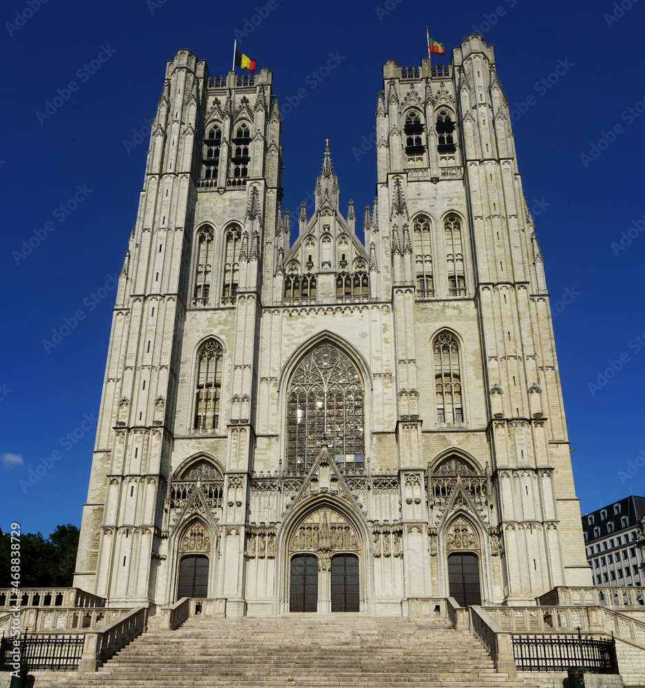 Kathedrale St. Michael und St. Gudula in Bruxelles, Juni 2021, gotischer Stil