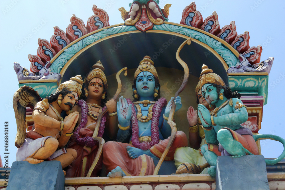 Hindu Temple Hanuman Mandir. Rishikesh, India Hindu Temple Hanuman Mandir. Rishikesh, India