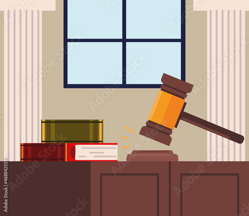 judge gavel and books