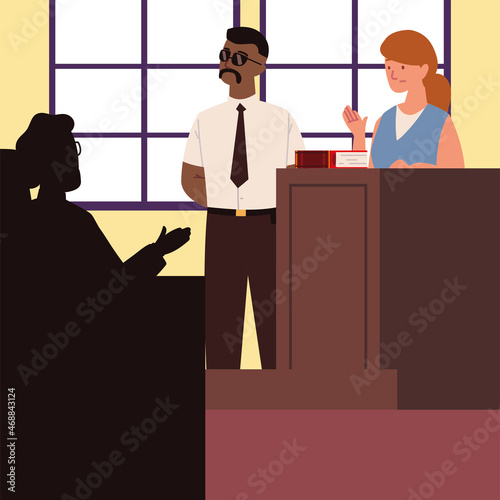 witness woman in the stand