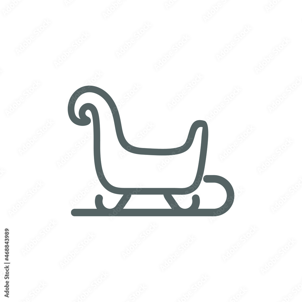 simple christmas icon on white background simple christmas icon on white background