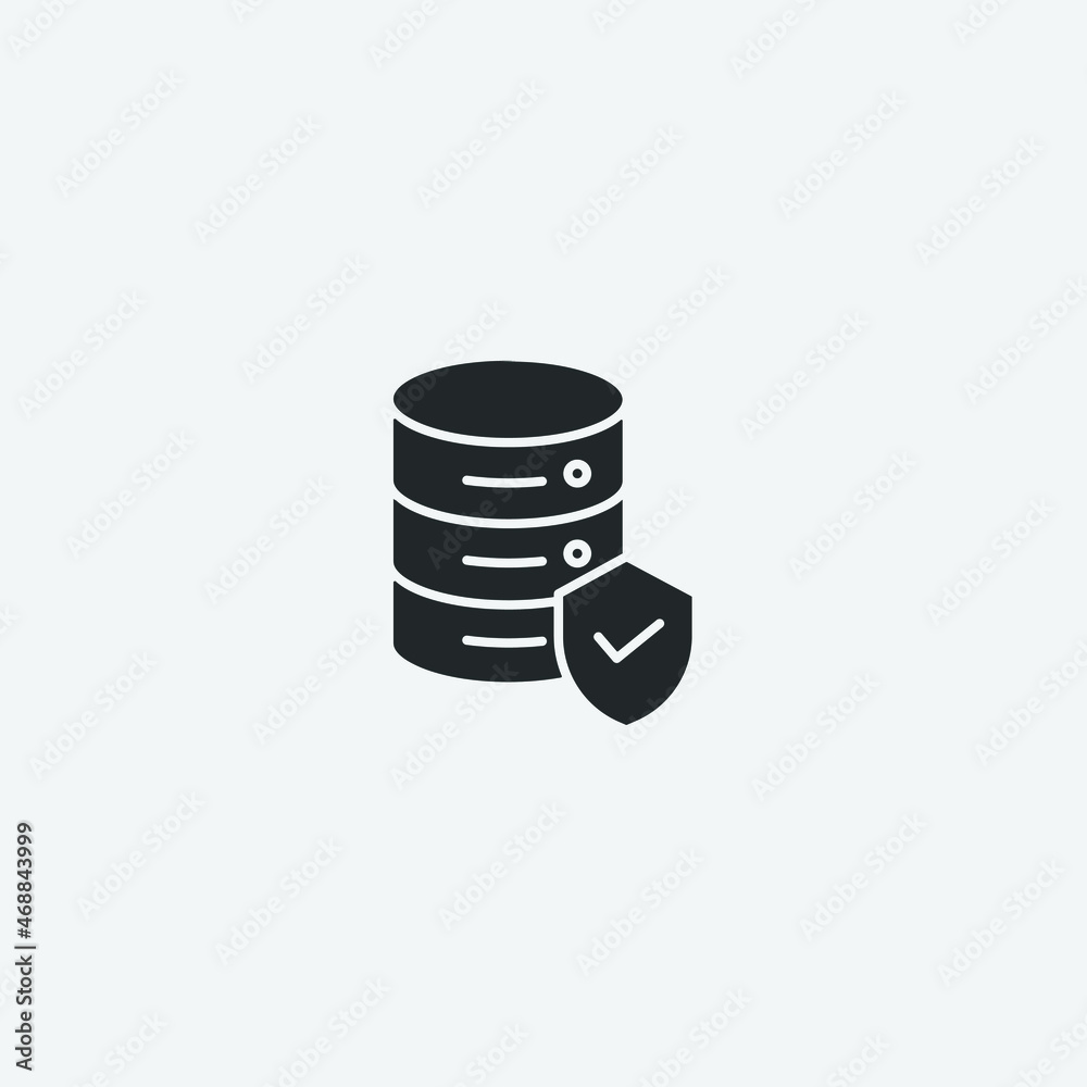 database vector icon illustration sign database vector icon illustration sign