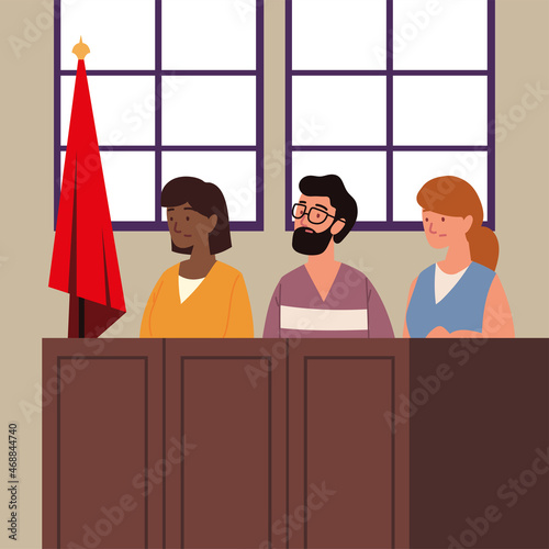 jury in courtroom
