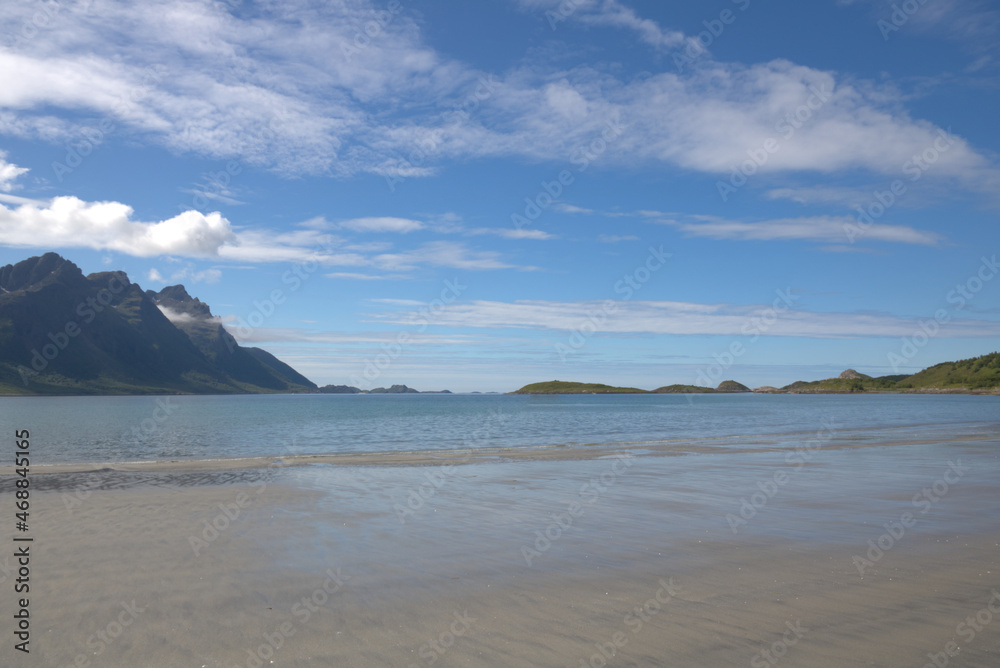 Sea and mountain in north Norway Sea and mountain in north Norway