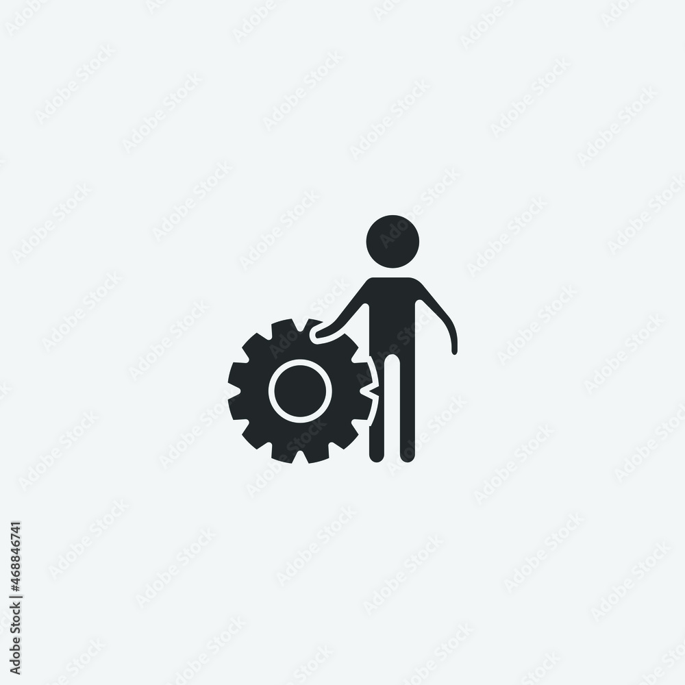 worker tools vector icon illustration sign worker tools vector icon illustration sign