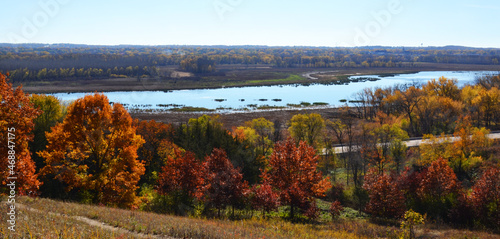 Autumn landscape in a park