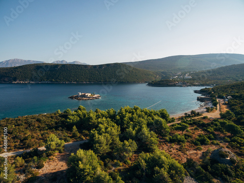 Otocic Gospa Island in the Bay of Kotor. Montenegro