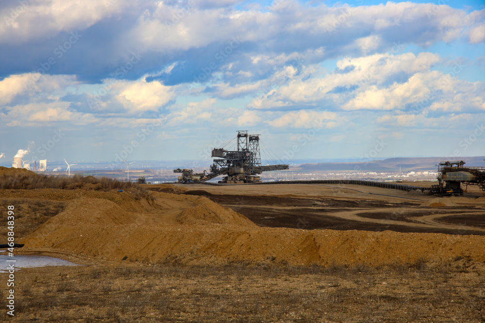 Fototapeta premium brown coal opencast mining