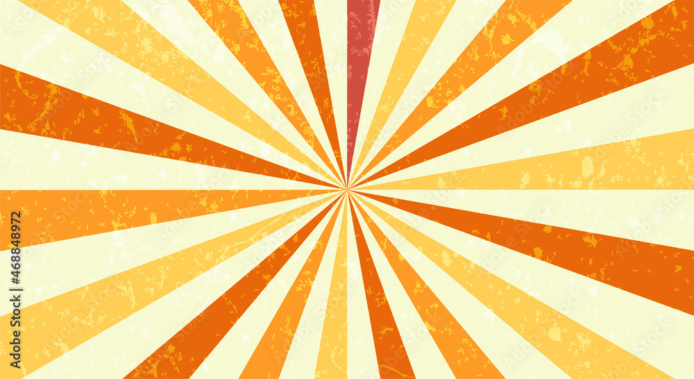 Obraz premium Sunburst or sun burst retro background. Ray stripes.