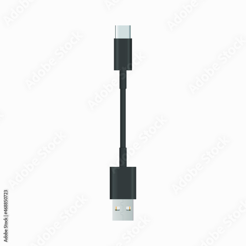 Type C USB Cable Charger vector illustration