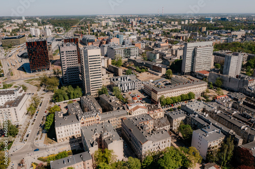 Nowe centrum Łodzi widziane z lotu ptaka