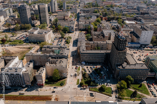 Nowe centrum Łodzi widziane z lotu ptaka