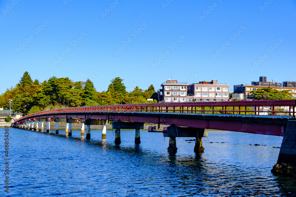 松島の福浦橋の光景
