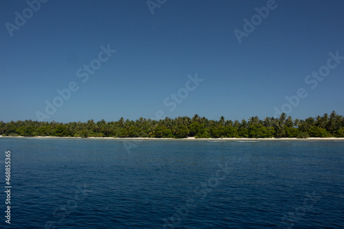 crystalline sea in maldives islands