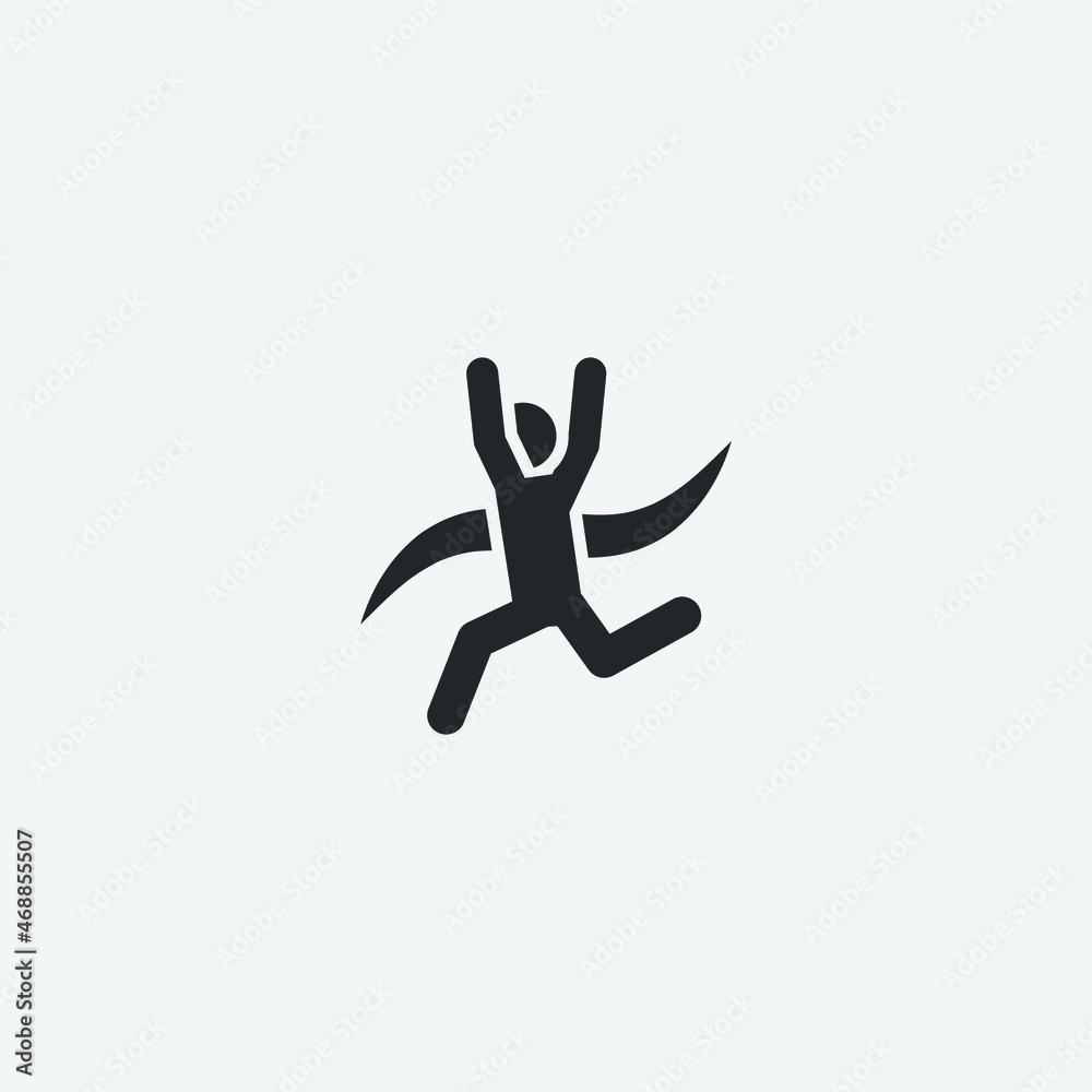 Olympics games vector icon illustration sign Olympics games vector icon illustration sign