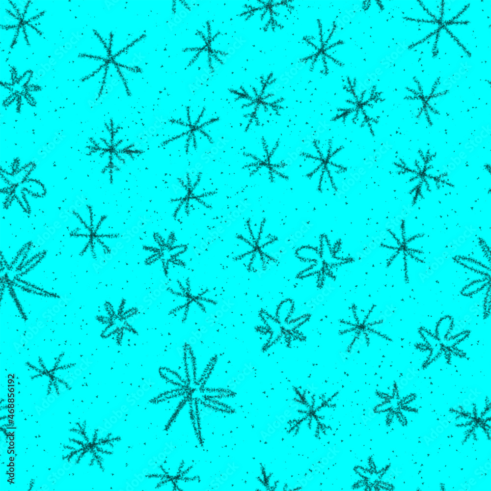 Hand Drawn Snowflakes Christmas Seamless Pattern. Subtle Flying Snow Flakes on chalk snowflakes Background. Actual chalk handdrawn snow overlay. Artistic holiday season decoration. Hand Drawn Snowflakes Christmas Seamless Pattern. Subtle Flying Snow Flakes on chalk snowflakes Background. Actual chalk handdrawn snow overlay. Artistic holiday season decoration.