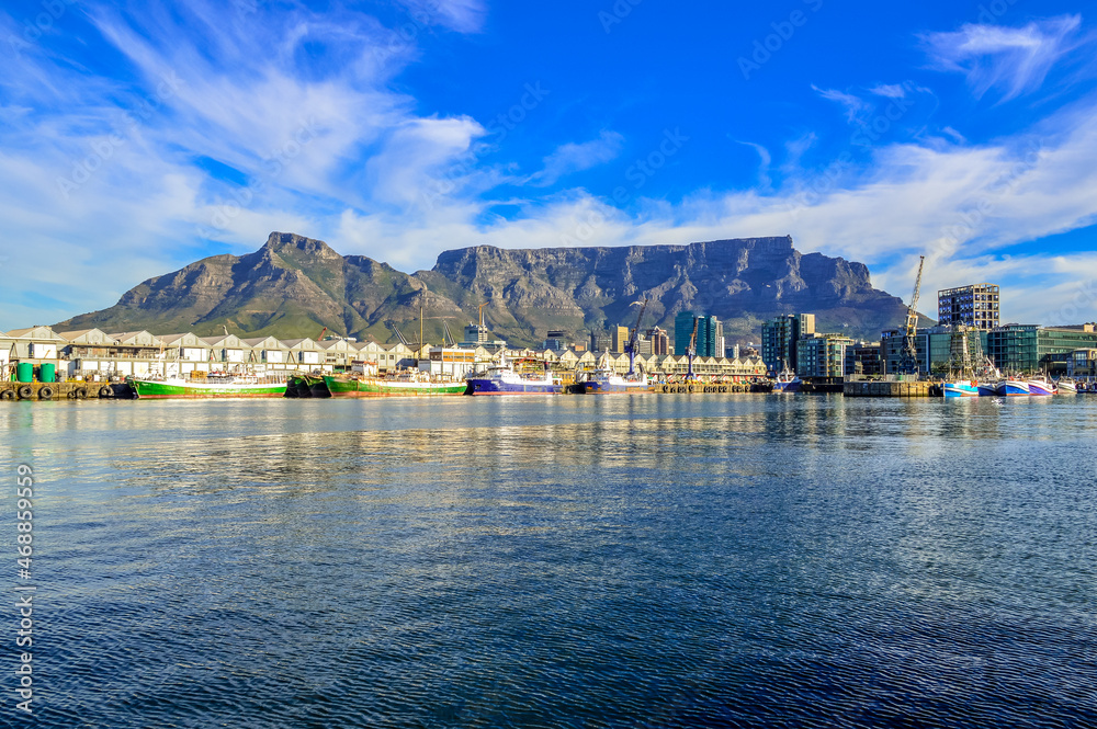 Cape town and table mountain in South Africa