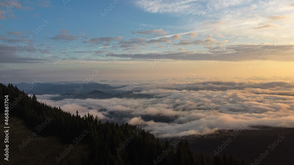 Cloudscape in Rarau Mountains