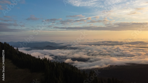 Cloudscape in Rarau Mountains