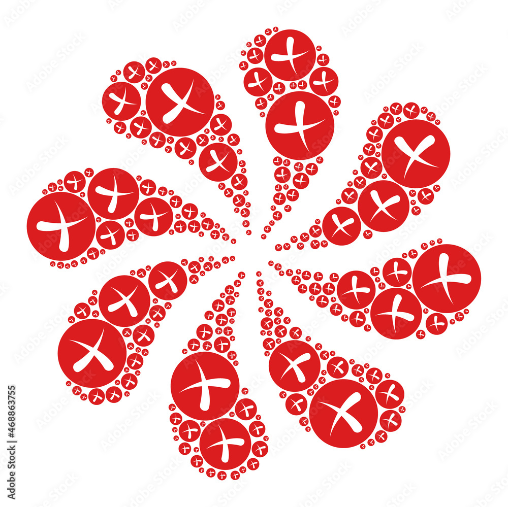 Twisting Roots Symbol Cancel icon rotation twist turbine salute composition. Rotation twist ...
