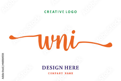 WNI lettering logo is simple, easy to understand and authoritative