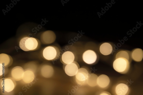 Illumination ball bokeh. Christmas background, winter background, etc. イルミネーションの玉ボケ。クリスマス背景、冬背景など