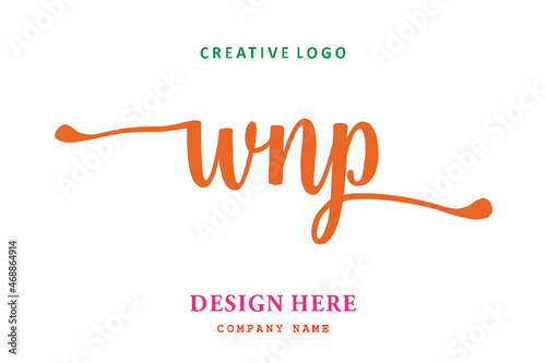 WNP lettering logo is simple, easy to understand and authoritative