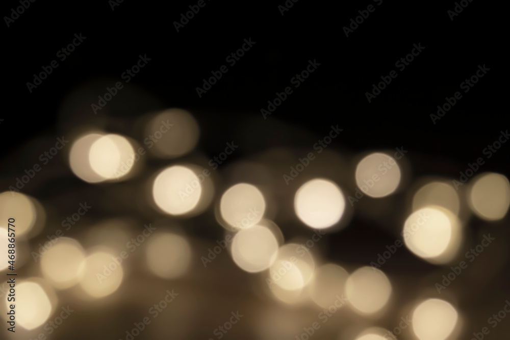Obraz premium Illumination ball bokeh. Christmas background, winter background, etc. イルミネーションの玉ボケ。クリスマス背景、冬背景など
