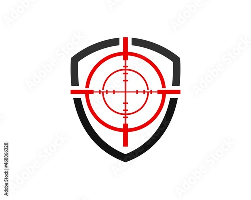 Simple shield with sniper symbol inside