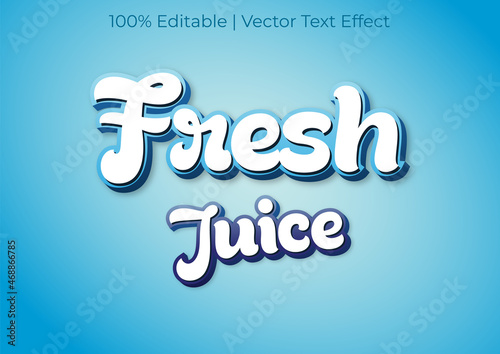 Fresh Juice Text Effect Retro Style