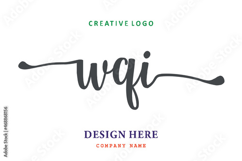 WQI lettering logo is simple, easy to understand and authoritative
