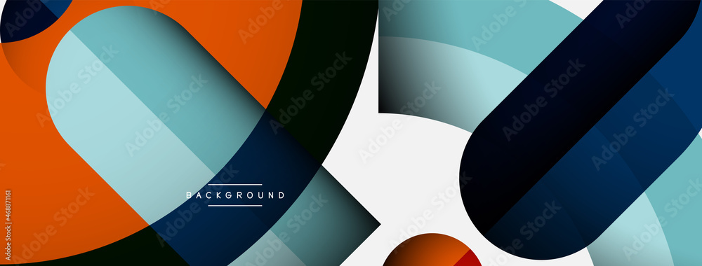 Trendy shapes, color minimal design composition, lines and shadows for wallpaper banner background or landing page Trendy shapes, color minimal design composition, lines and shadows for wallpaper banner background or landing page