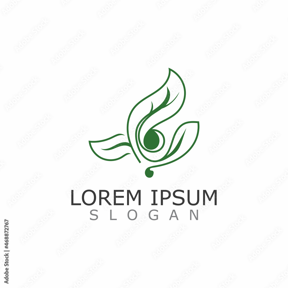 Leaf Nature Logo Design Template Vector Leaf Nature Logo Design Template Vector