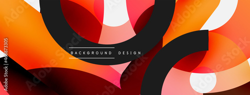 Circle abstract background. Vector illustration for wallpaper banner background card or landing page