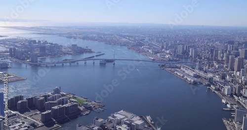 レインボーブリッジ周辺・お台場・空撮・2021撮影