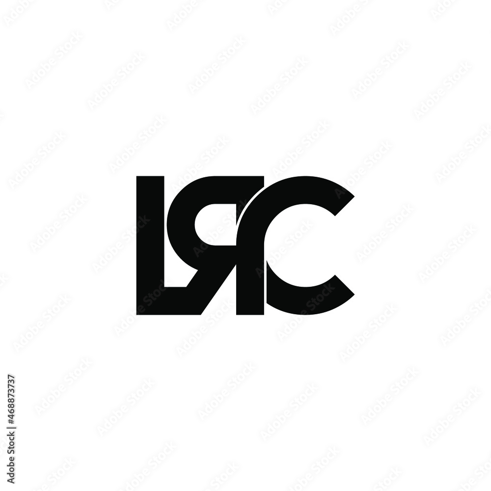 lrc initial letter monogram logo design lrc initial letter monogram logo design