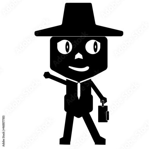 icon cartoon design concept and illustration web