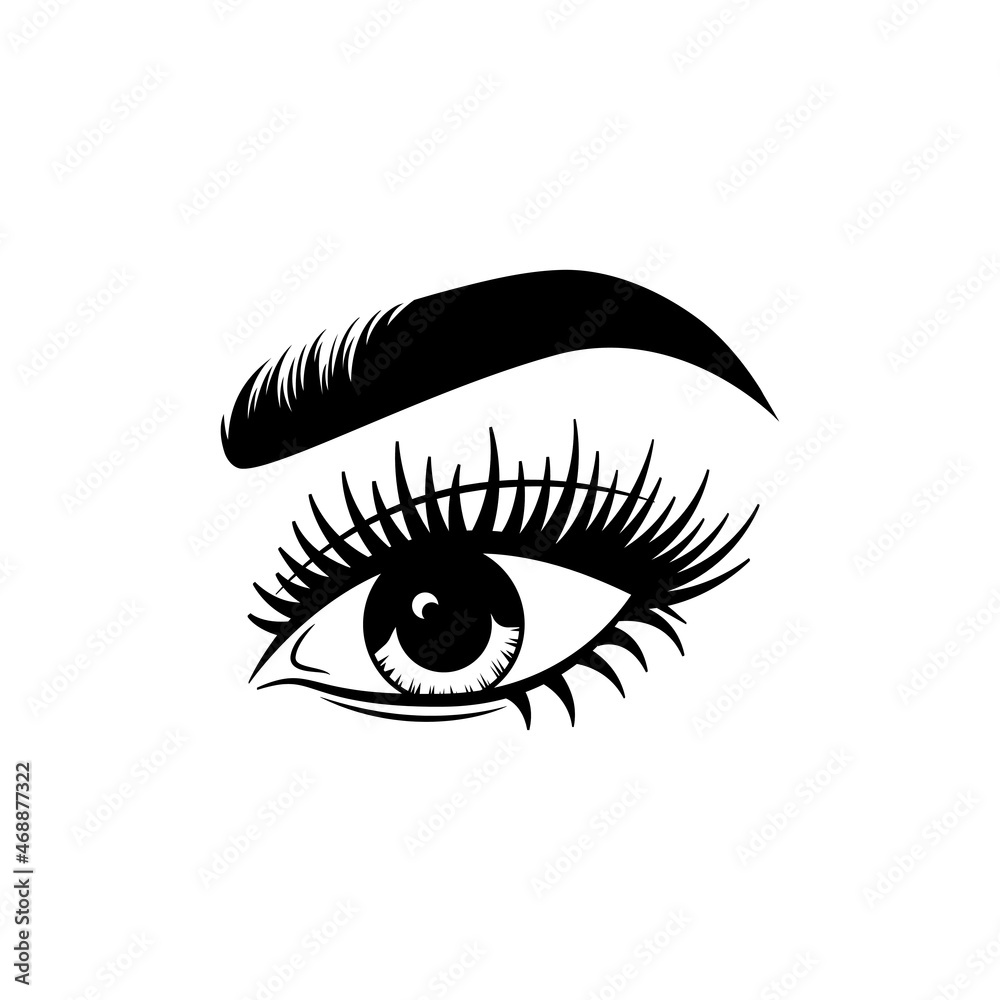 eyelashes logo icon design template vector eyelashes logo icon design template vector