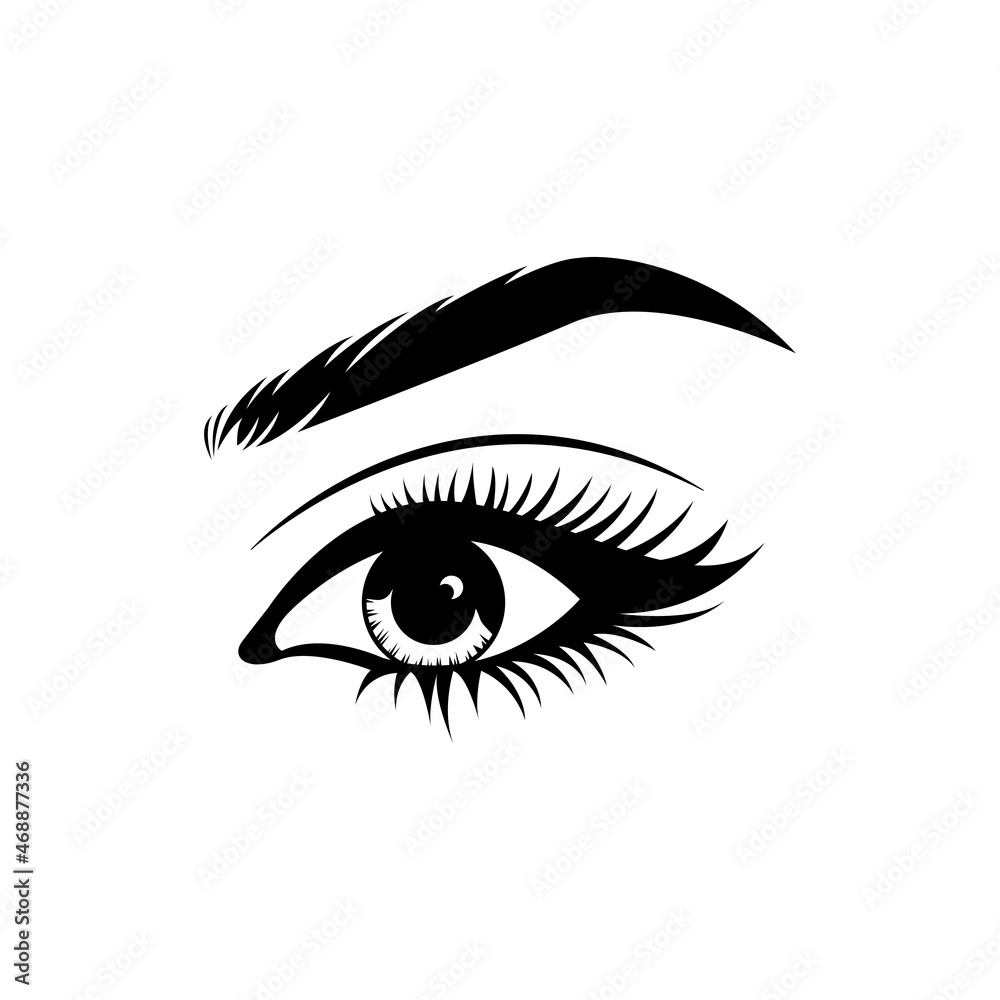 eyelashes logo icon design template vector eyelashes logo icon design template vector