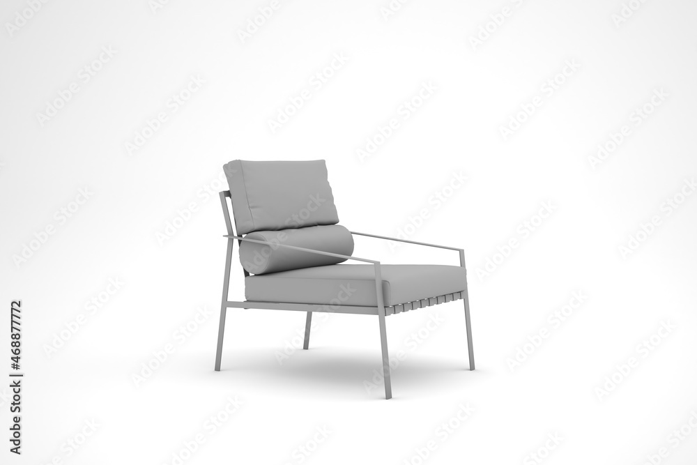 3d rendering of a chair isolated in studio background 3d rendering of a chair isolated in studio background