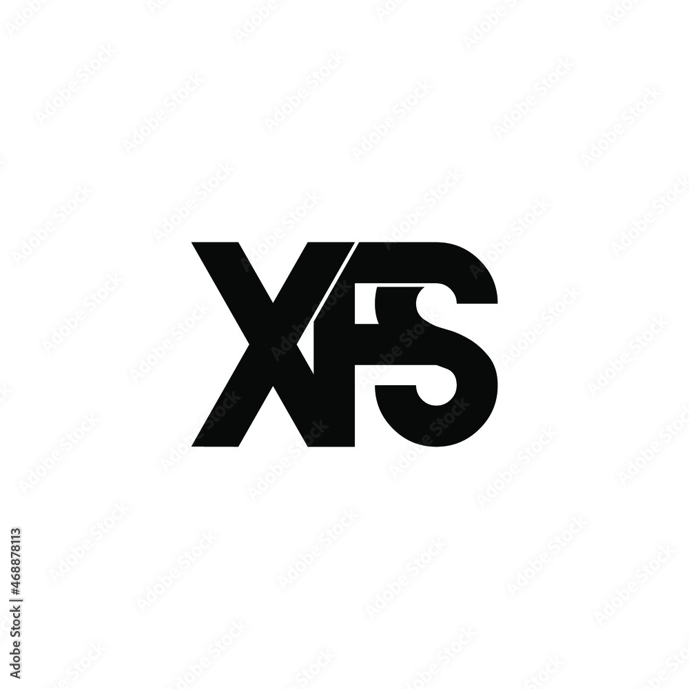 Obraz premium xfs initial letter monogram logo design