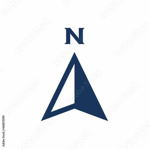 compass north vector icon for websites
