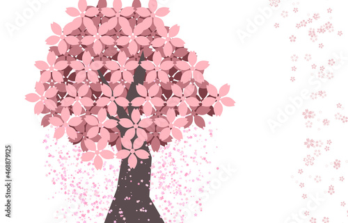 桜の背景　イラスト　壁紙　