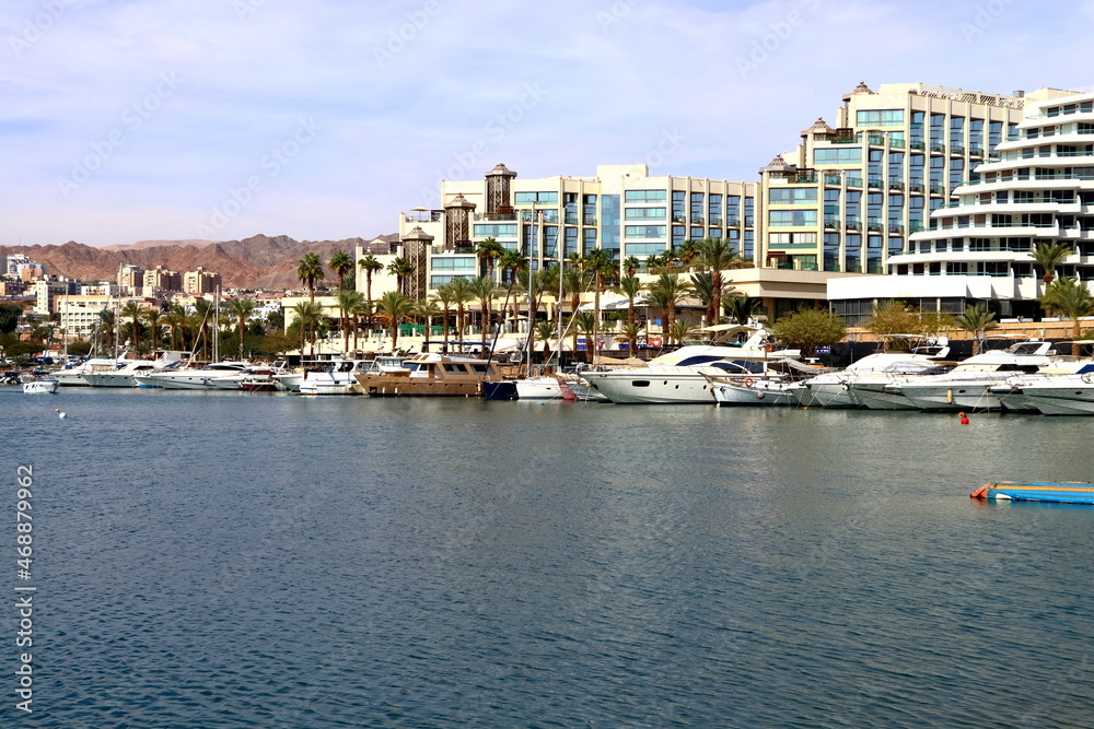 Israel. The embankment of the city of Eilat.