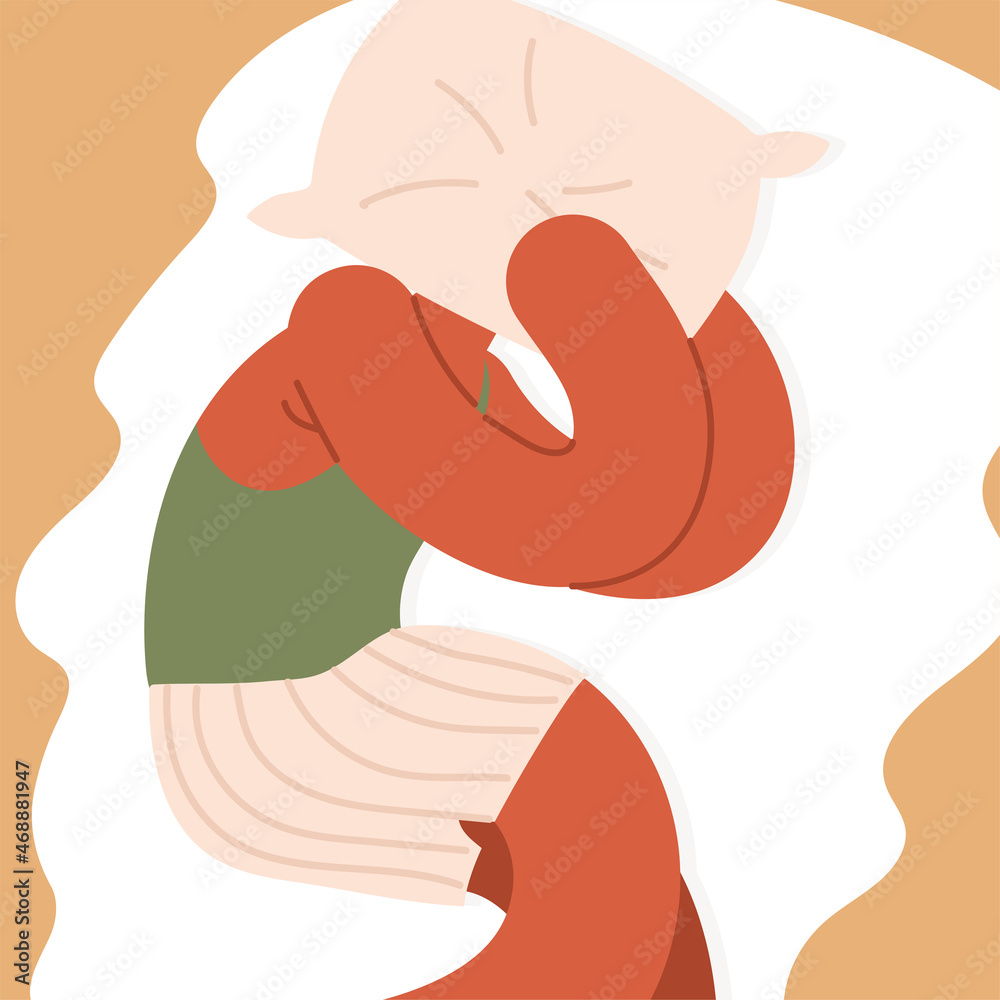 man sleeping with pillow on head man sleeping with pillow on head
