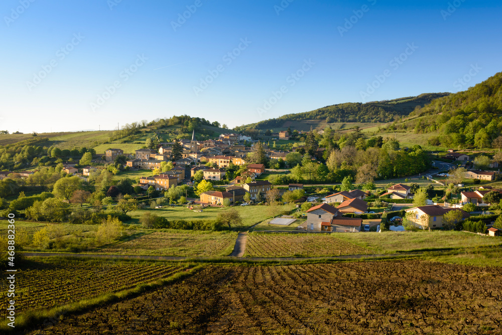 Village of Ville sur Jarnioux, Beaujolais, France