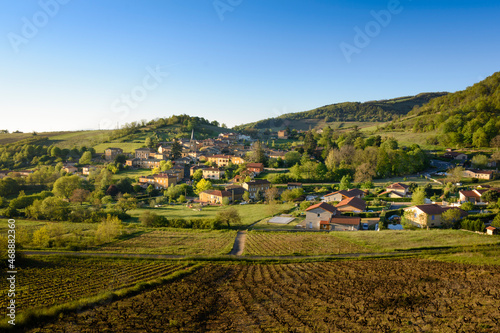 Village of Ville sur Jarnioux  Beaujolais  France
