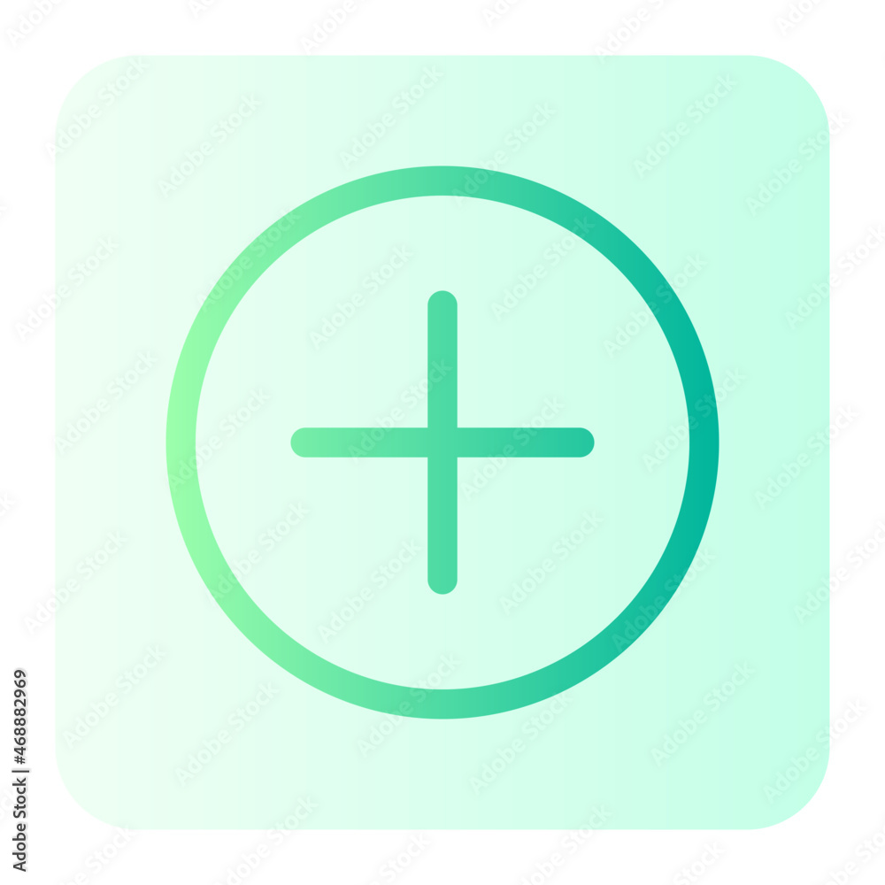 Obraz premium Add New gradient icon
