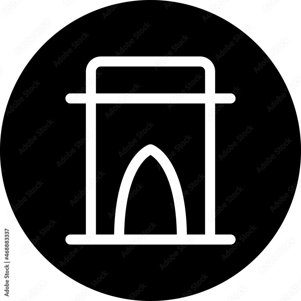Archway glyph icon Archway glyph icon