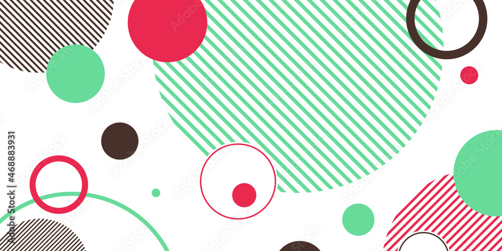 Geometric vector background with circles. Geometric vector background with circles.